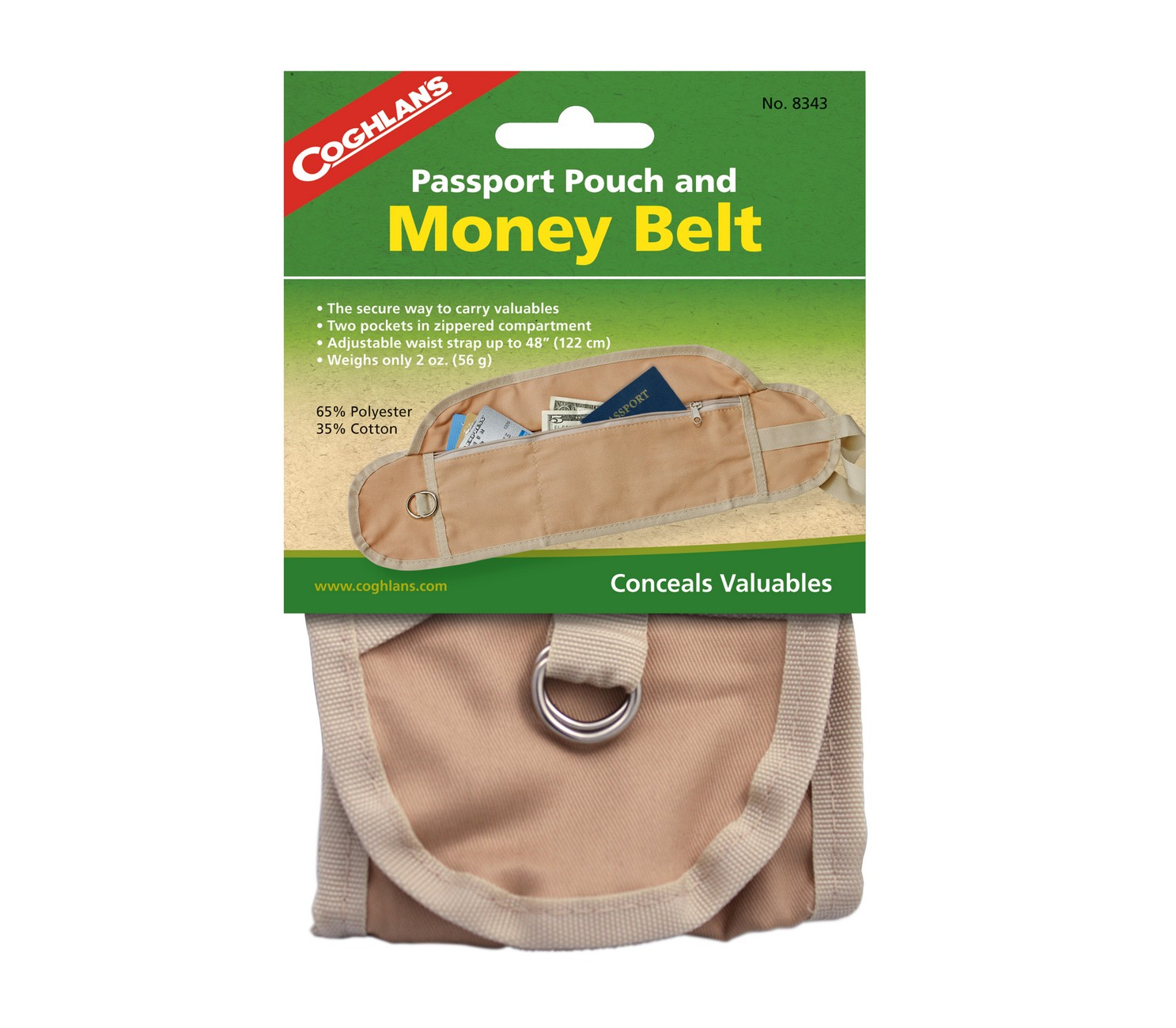 Túi đeo bụng Coghlans Money Belt and Passport Pouch