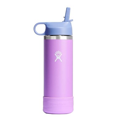 Bình nước giữ nhiệt cho trẻ em 532ml Hydro Flask Wide Mouth Straw Cap And Boot 18 OZ W18CSWBB