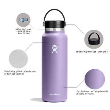 Bình nước giữ nhiệt Hydro Flask Wide Flex Cap 40 OZ W40BTS