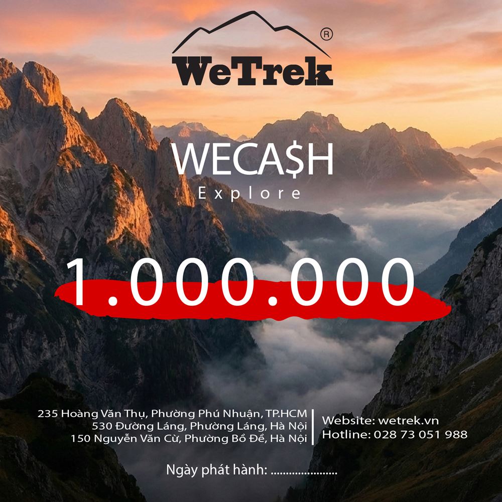 WeCash Explore 1.000.000đ Khởi đầu hành trình