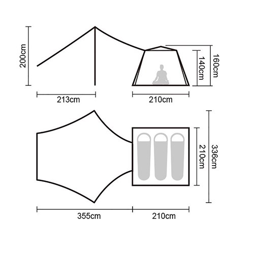 Lều tự bung Naturehike Ango Automatic CNK2300ZP014