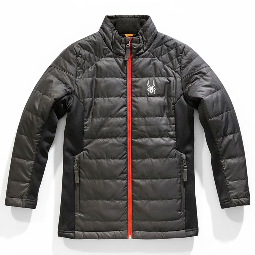 Áo khoác gió trẻ em 2 lớp SPD with caps - Đen 8349