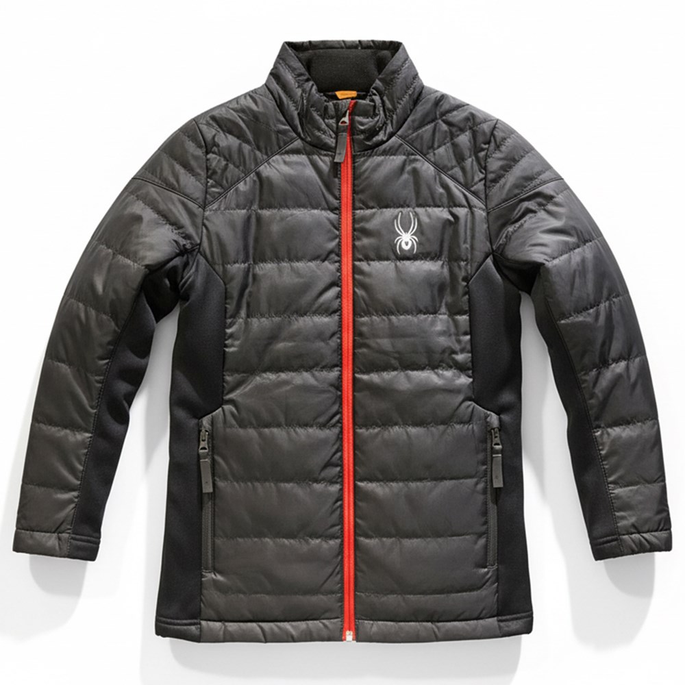 Áo khoác gió trẻ em 2 lớp SPD with caps - Đen 8349