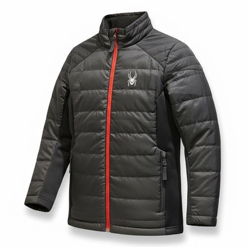 Áo khoác gió trẻ em 2 lớp SPD with caps - Đen 8349