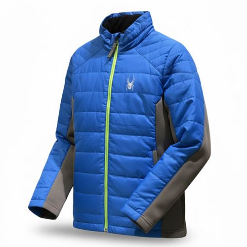 Áo khoác gió trẻ em 2 lớp SPD with caps - Xanh da trời 8348