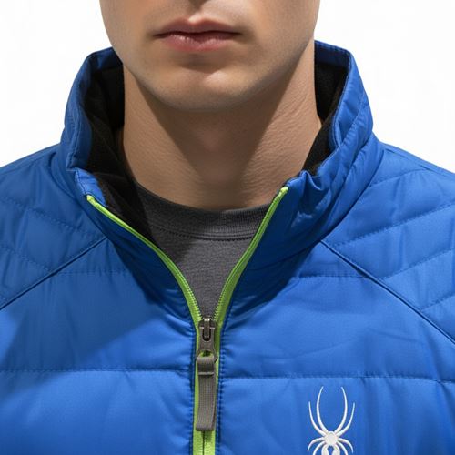 Áo khoác gió trẻ em 2 lớp SPD with caps - Xanh da trời 8348