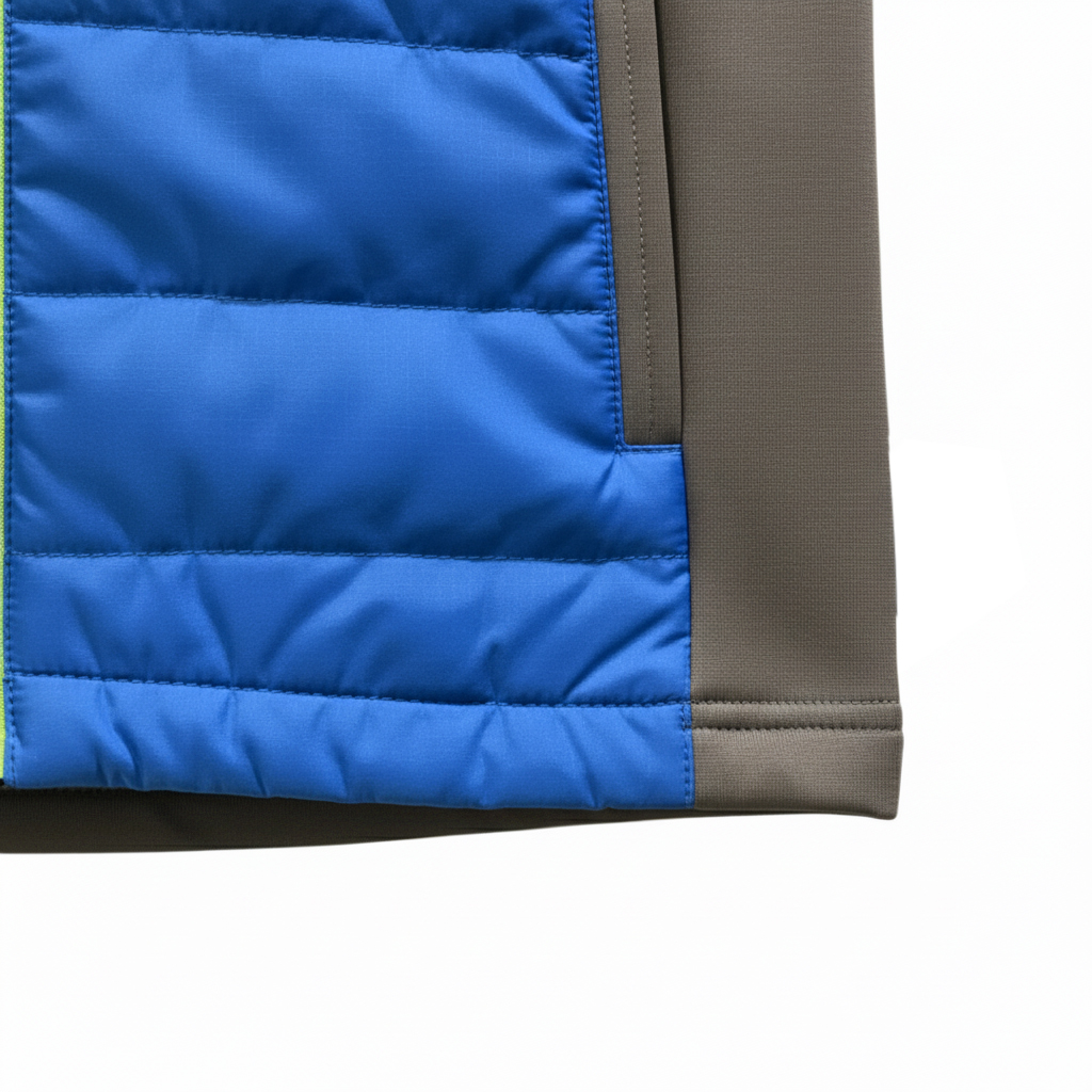 Áo khoác gió trẻ em 2 lớp SPD with caps - Xanh da trời 8348