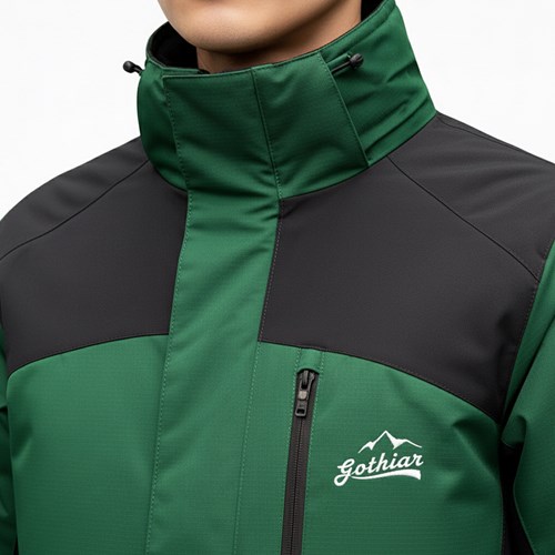 Áo khoác gió 2 lớp Gothiar 2L jacket - Xanh lá 9319