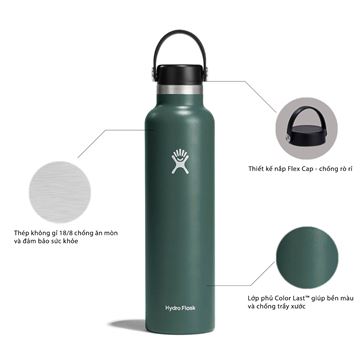 Bình nước giữ nhiệt Hydro Flask Standard Flex Cap 24 OZ S24SX