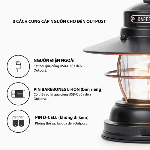 Đèn cắm trại Barebones Outpost Lantern