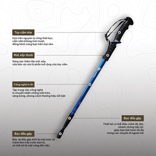 Gậy leo núi Camel Straight hiking poles 2SA7D41-1