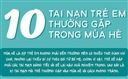 [Inforgraphic] 10 tai nạn trẻ em thường gặp trong mùa hè