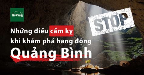 Những điều cấm kị khi khám phá hang động Quảng Bình