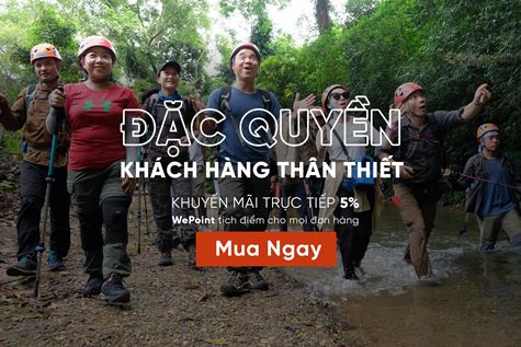 Đặc quyền tích luỹ điểm thưởng WePoint và khuyến mãi 5% dành riêng cho khách hàng thân thiết WeTrek