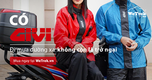 Giá bán các loại áo mưa bộ GIVI chính hãng tại WeTrek.vn