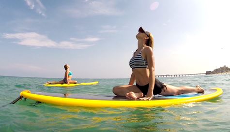 [SUP Yoga] Yoga trên Ván chèo đứng: Sức mạnh và Sự cân bằng