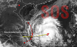 [WeNews] Hãng tin nổi tiếng cập nhật dự báo hiểm họa bão Con Voi với Việt Nam, Lào, Campuchia