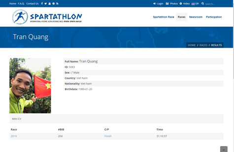 [WeNews] Người Việt Nam đầu tiên hoàn thành giải siêu marathon