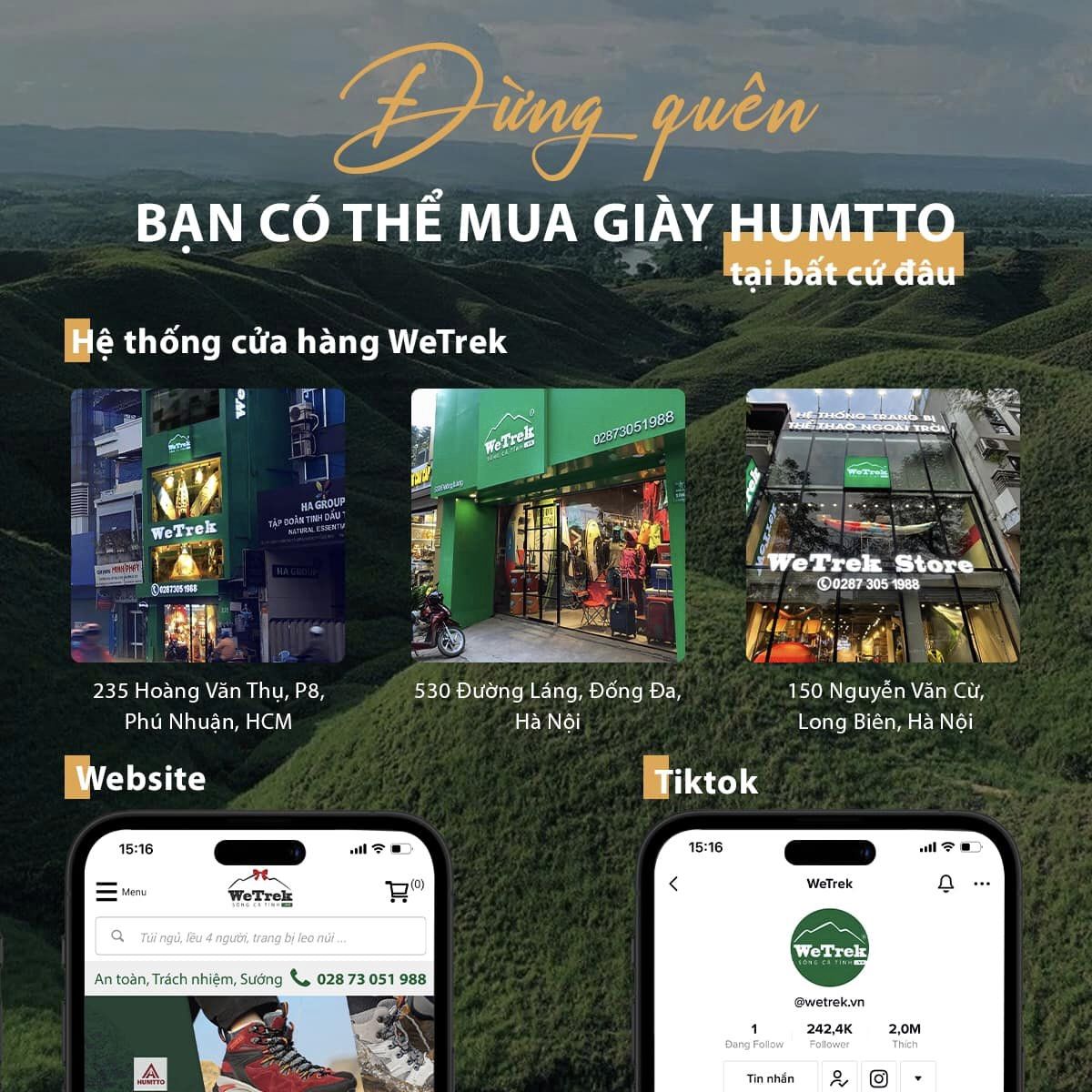 Mua giày leo núi chính hãng tại WeTrek