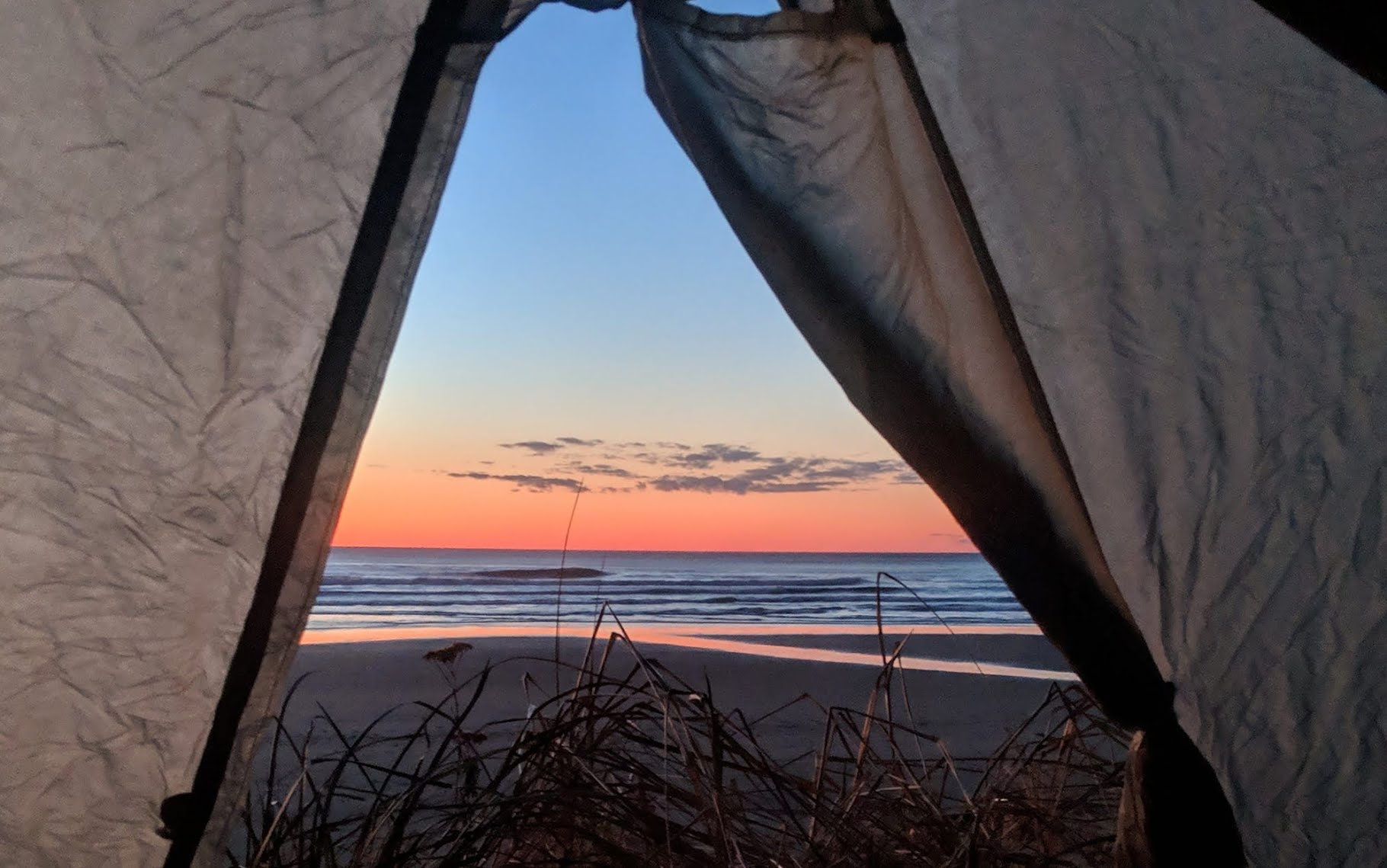 In truth, the view was nicer outside of the tent.