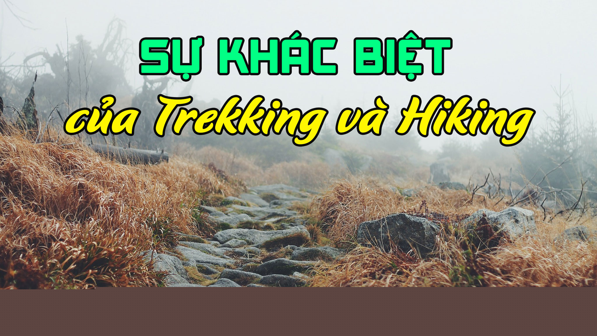 Sự khác biệt giữa trekking và hiking