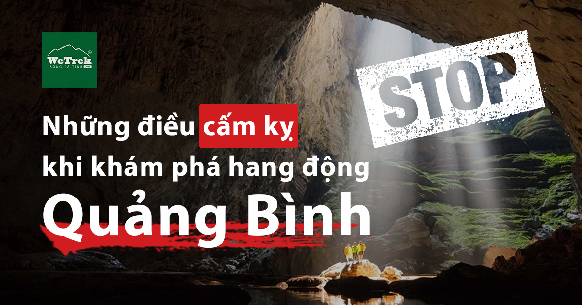 những điều cấm kị khi khám phá hang động Quảng Bình