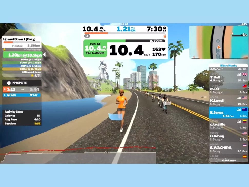 App chạy bộ Zwift