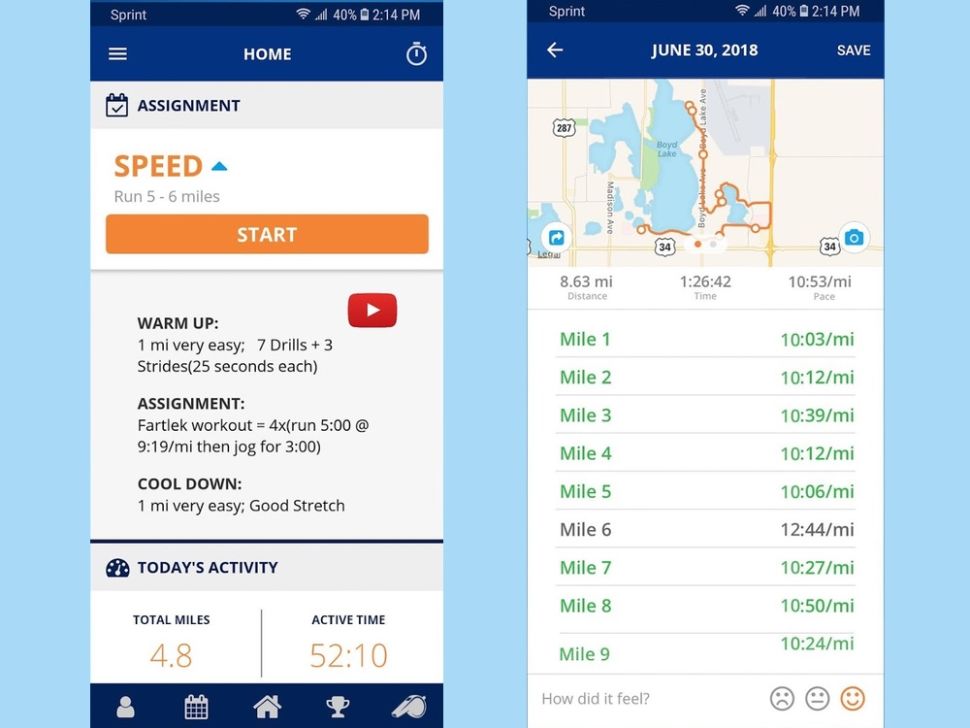 App chạy bộ Runcoach