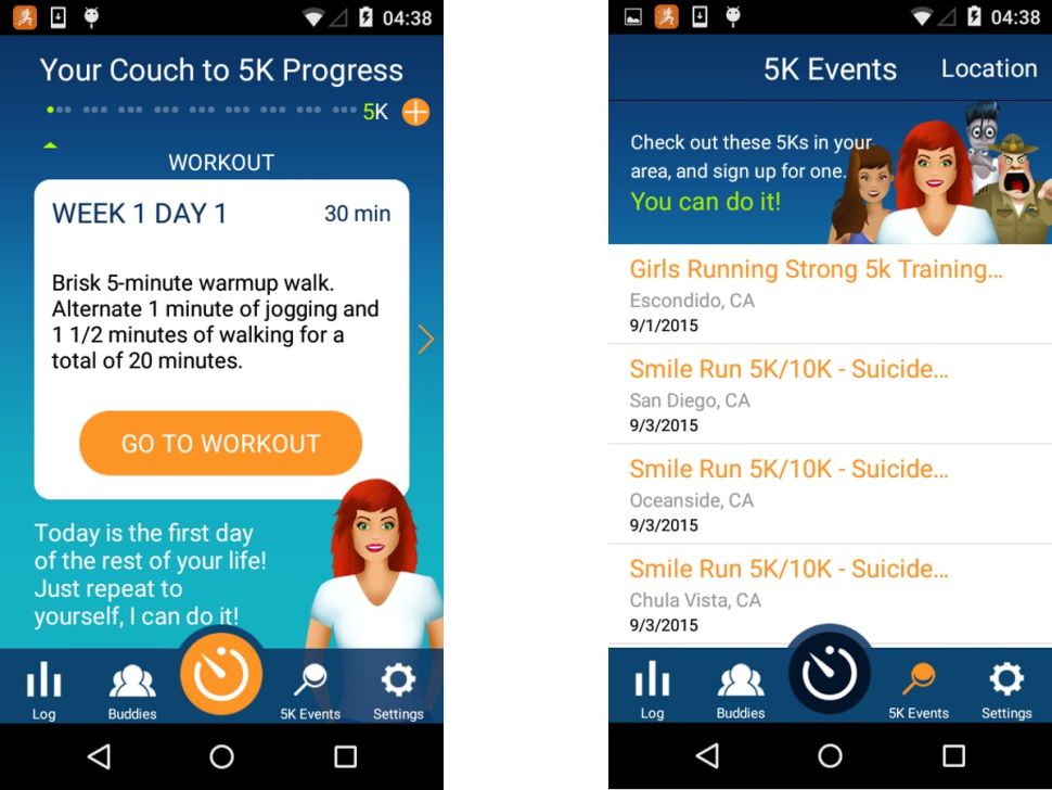 App chạy bộ Couch to 5K