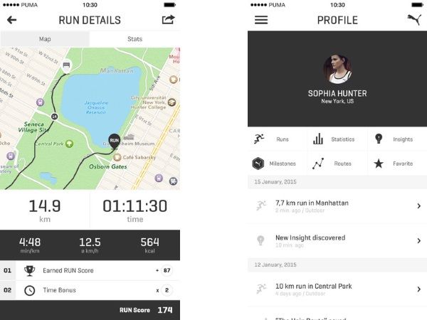App chạy bộ Pumatra