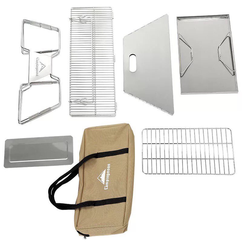 Bếp nướng du lịch Campingmoon dễ dàng tháo lắp, gấp gọn