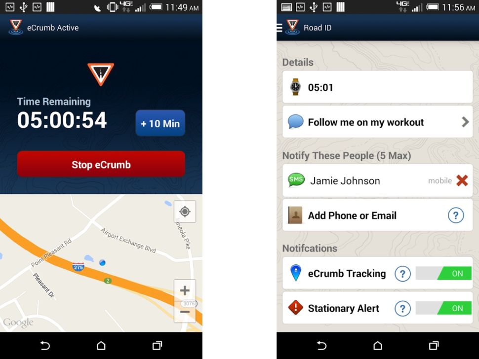 App chạy bộ Road ID