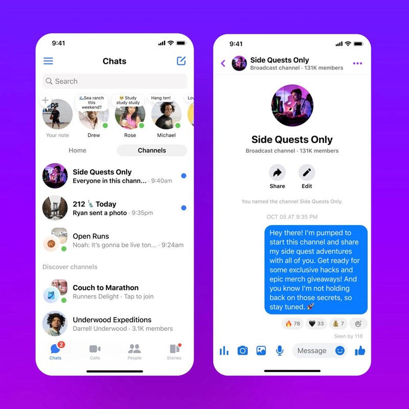 Meta cập nhật tính năng Kênh Thông Báo