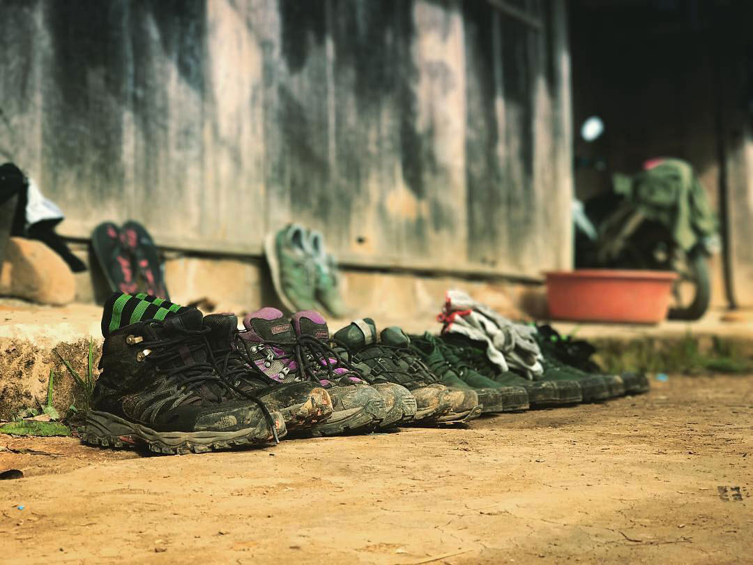 Nghỉ ngơi tại lán