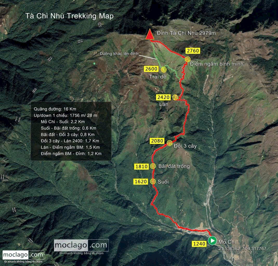 Trekking Map Tà Chì Nhù